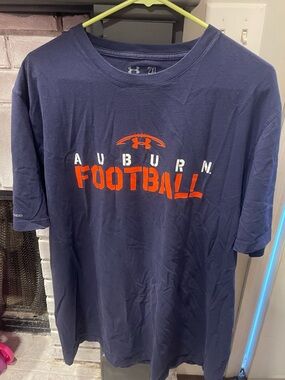 Under Armour Auburn Football Navy Short-Sleeve Tee 2XL